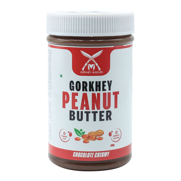 Gorkhey Chocolate Creamy Peanut Butter 500g