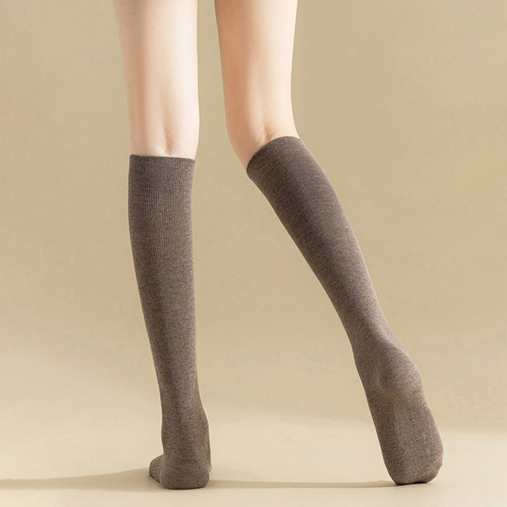 Cosme%20Stockings%20Japanese%20Style%20Women's%20Winter%20Knee-length%20Long%20Socks%20Soft%20Warm%20Anti-slip%20High%20Elasticity%20Favorite%20Soft%20Stretchy%20Socks%20-%20Image%204