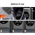 Mini Car Air Pump 150PSI Cordless Air Compressor Portable Electric Tire Inflator with Auto-Off Function. 