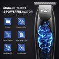 VGR V-070 Professional Hair Trimmer Personal Electric Hair Clipper Rechargeable Strong Steel Cutting Head With LED Display. 