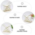 2Pcs Tabletop Napkin Holder Dispenser Stand Dinner Table Napkin Organizer Dining Table Wrought Iron Paper Towel Clip. 