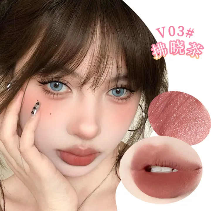 xixi%20does%20not%20redeem%20fairy%20tale%20fog%20lip%20gloss%20velvet%20matte%20low%20saturation%20pure%20desire%20girl%20affordable%20white%20lipstick%20-%20Image%207