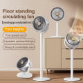 USB Rechargeable Pedestal Fan 4000mAh | Height Adjustable Telescopic Table & Floor Fan | 5 Speed 360° Air Circulator | Portable Silent Fan with Aromatherapy for Home, Office & Camping. 