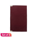 Maroon Binded Stock Book (No. 10) Set of 3. 