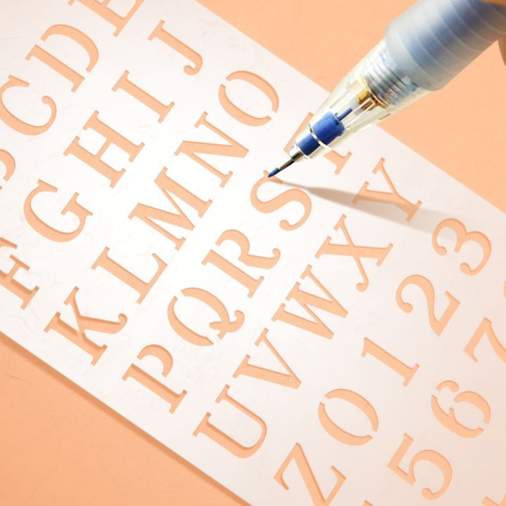 12%20Pcs%20Alphabet%20Stencils%20Reusable%20Letter%20Painting%20Stencils%20Plastic%20-%20Image%203