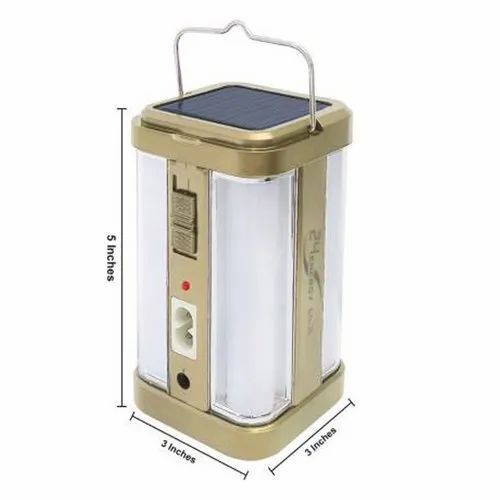 4 Tube 360 Degree Extra Bright with Electric & Solar Rechargeable 10 hrs Lantern Emergency Light