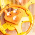 Cute Copilots Stroller Simulation Steering Wheel Toys Electric Multi Functional Steering Wheel Vocal Toys Montessori Interactive Copilot Steering Wheel Birthday Gift. 
