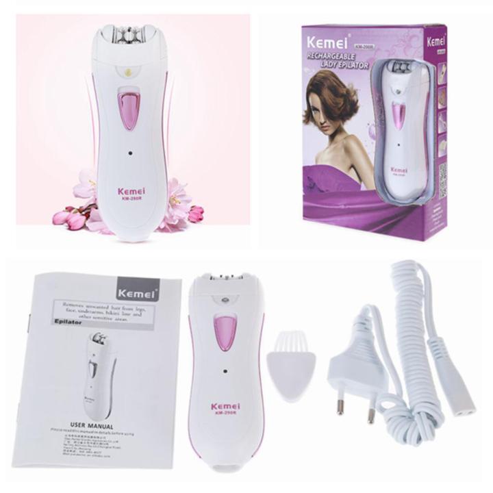 Kemei%20Km-290R%20Smooth%20Glide%20Epilator%20for%20Women%20Facial%20Hair,%20Portable%20Cordless%20Razor%20Hair%20Removal,%20Electric%20Trimmer%20-%20Image%202