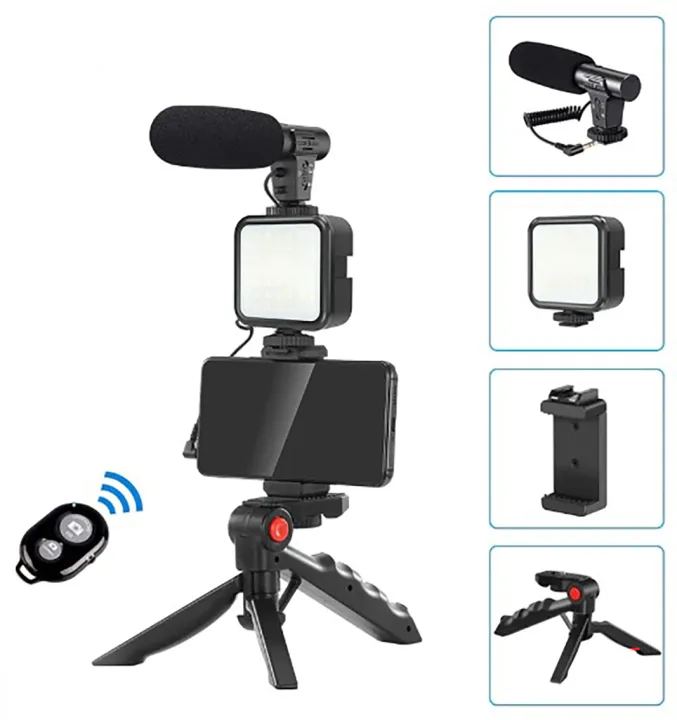 Video%20Making%20Vlog%20Tripod%20Kit%20AY-49%20Video%20Making%20Vlog%20Tripod%20Kit%20With%20Microphone%20and%20And%20Light%20For%20Live%20Broadcast%20TikTok%20/%20Vlogging%20Kit%20-%20Image%206