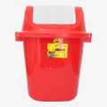 Red Color Gem Plastic Swing Dustbin 409. 
