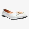 Light Grey Color Chain Design Close Shoes For Women. 