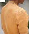 Trikaya Men Cotton 6/1 Half Sleeves Zipper Design Polo T-Shirt- Ponta. 