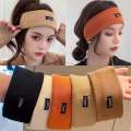 Knitted Sports Sweat-Absorbing Womens Sweatband Running Sweat Guide Yoga Headscarf Headband Mens Fiess Basketball Headwrap. 
