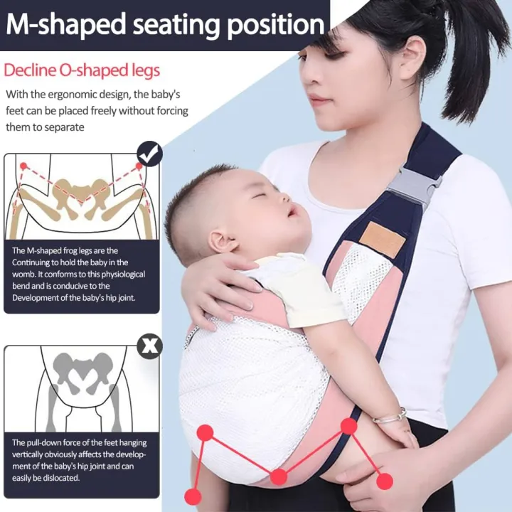 Baby%20Sling%20Carrier%20Newborn%20To%20Toddler%20Up%20To%2014%20kg,%20Lightweight%20,%20Adjustable%20Baby%20Wrap%20Hip%20Seat%20Carrier%20-%20Image%203