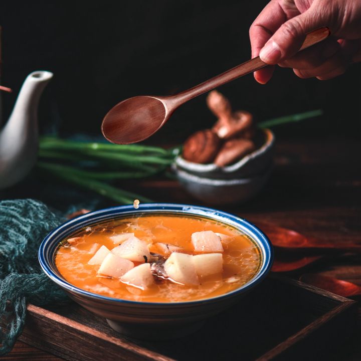 OUMERY%20Teak%20Wooden%20Spoons%20and%20Chopsticks%20Set,%20Non-Stick%20Spoons%20Soup-Teaspoon%20for%20Kitchen%20Cooking%20Utensil%20Tools%20-%20Image%208
