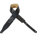 Levy's Leathers M17CHC-BLK Chrome-Tan Leather Guitar Strap - Black. 