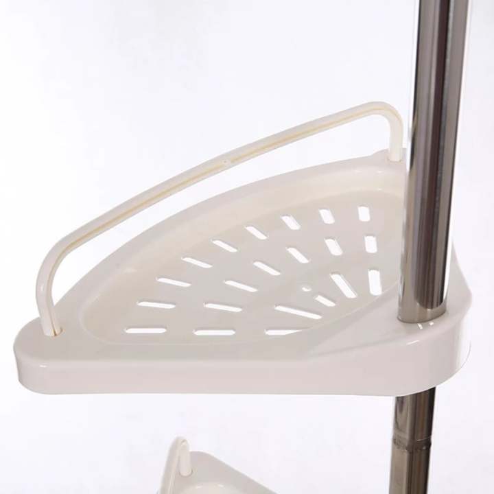 4%20Tier%20Height%20Adjustable%20Tension%20Pole%20Plastic%20Tray%20Bathroom%20Organization%20Corner%20Rack%20Shelves%20With%20Towel%20Pole%20-%20Image%204