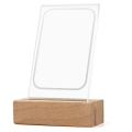 Sojhoop 3 Inch Frame for Mini 12 Film LED Light Transparent Photo Frame for Instant Camera Mini 11 Photo Table. 