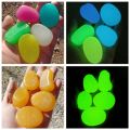 10pcs Decoration 4.5cm Luminous Pebbles Glow in Dark DIY Garden Luminous Stone Big Gravel Big Stone Courtyard. 