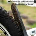 New Hard Shell Bicycle Mudguards Ultralight Foldable Mountain Bike Mudguards Front/Rear Tire Wheel Mudguards for Mountain and Road Bikes. 