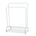 Coat Rack And Clothes Hanger Stand With Side Hooks And Bottom Shelves (Requires Self Assembly) - Clothes Hangers |. 