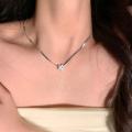 embellished necklace Y2K style initial necklaces for women Wholesale price Double layer necklaces for women trendy for Party wear Casual jewelry. 