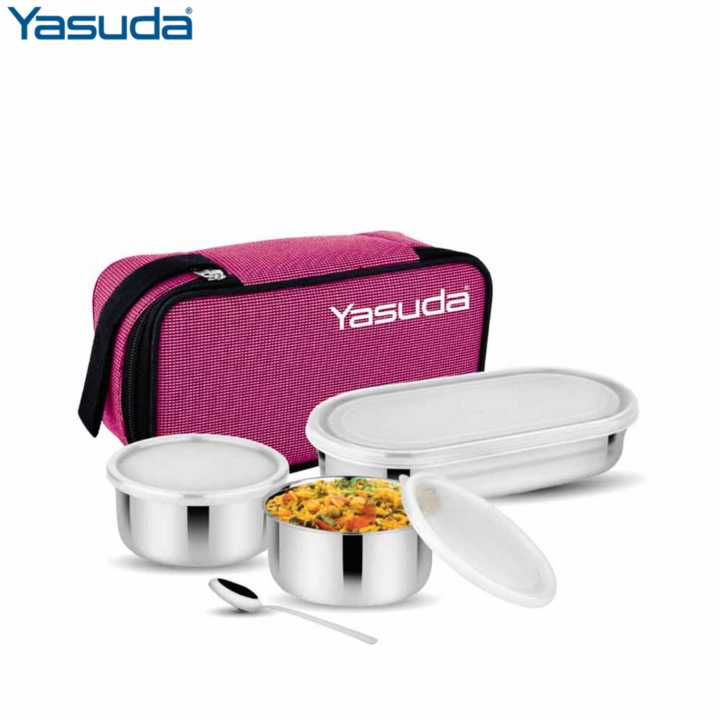 Yasuda Tiffin Box YSTB01 DISNEY (Stainless Steel Lunch Box With Bag