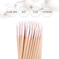 【Good sharing!】100/200/500pcs Disposable Ultra-small Wood Cotton Swab Lint Free Micro Brushes Medical Ear Clean Stick Lash Glue Removing Tools. 