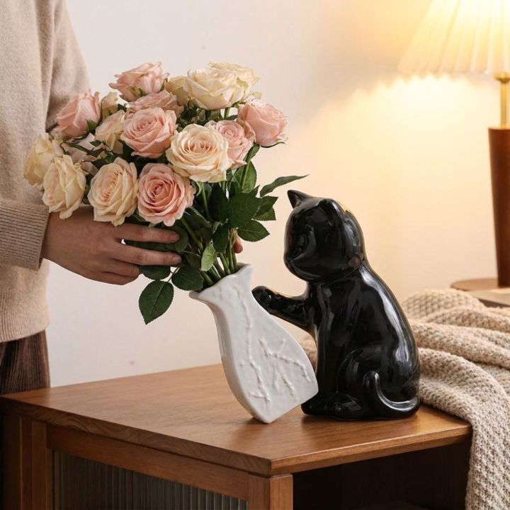 Creative%20Ceramic%20Cat%20Pushing%20Vase%20Cat%20Statue%20Handmade%20Kitten%20with%20Tilted%20Flower%20Vase%20Unique%20Decorative%20Vase%20Flower%20Arrangement%20-%20Image%205