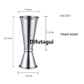 Difutagui New specials Cocktail Bar Jigger Stainless Steel Japanese Design Jigger Luxury Double Spirit Measuring Cup For Home Bar Party Bar Accessories Club. 