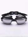 Swimming Goggles with Attached Earplugs Anti-fog No Leaking Comfortable Electroplated Swim Goggles with Box for Adult Women Men Youth. 