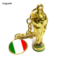 Linguolin 2024 New Fashion Football Key Chain Match World Cup Team Keychains For Boys Soccer Fans Gifts Mini Football Gift Keychain. 