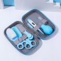 KidsSansar - 8 Pcs Baby Grooming Manicure Care Kit Set With Storage Box. 