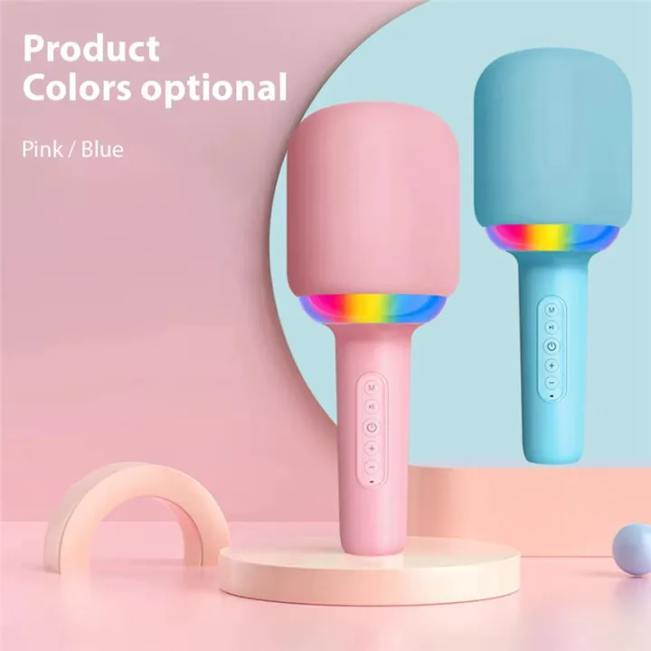 Speaker%20Portable%20Handheld%20Noise%20Reduction%20LED%20Lights%20Wireless%20BT%20Microphone%20for%20Home%20Blue%20-%20Image%205