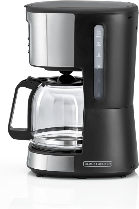 Black+Decker%20900W%2012%20Cup%2024%20Hours%20Programmable%20Coffee%20Maker%20With%201.5L%20Glass%20Carafe%20And%20Keep%20Warm%20Feature%20For%20Drip%20Coffee%20And%20Espresso,%20Black%20-%20Dcm85-B5%20-%20Image%204