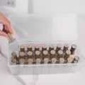 Portable Rectangle Nail Polish Storage Box Transparent Plastic Nail Wear Storage Container Large Capacity Nail Art Organizer Nail Technician. 