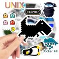 Developers Programming Languages Stickers Logo Github Go Python Linux DIY Toy Gift Decorative Decal for Phone Laptop Waterproof. 