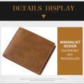 Large Capacity Two Fold Wallet Business Leisure Multi-position Men's Short Wallet PU Leather Soft Male Leather Purse Male. 