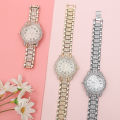 Luxury Rhinestone Ladies Watch Gypsophila Quartz Watches Alloy Strap Crystal Watch Digtal Clock Wrist Watches. 