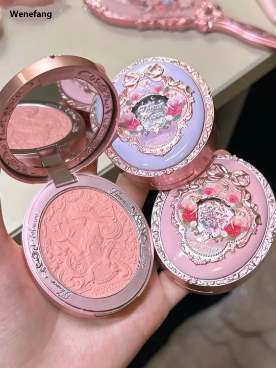 Wenefang%20Flower%20Knows%20Midsummer%20Night%20Embossed%20Blusher%20Cashmere%20Matte%20Powder%202025%20New%20Blush%20Natural%20Atmosphere%20Long-lasting%20Brightening%20Makeup%20-%20Image%206