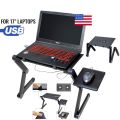 Laptop Stand Table Lap Desk Tray Portable Adjustable for Bed Computer Holder red. 