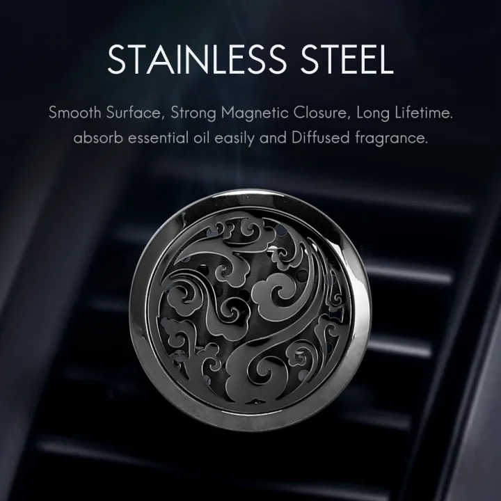 Car%20Aromatherapy%20Essential%20Oil%20Car%20Diffuser%20With%2010%20Replacement%20Felt%20Pads%20Stainless%20Steel%20Air%20Freshener%20Car%20Diffuser%20Vent%20Clip%20-%20Image%207