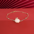 Lucky Rabbit Red Rope Bracelet Cute Jade Bunny Charm Bracelets for Women Red Opal Bead Chains Bangles Chinese New Year Gifts. 