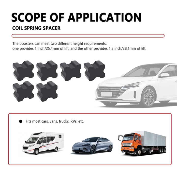 12PCS%20Car%20Coil%20Spring%20Spacers,%20Heavy%20Duty%20Rubber%20Coil%20Spring%20Booster%20for%201Inch%20to%201.5Inch%20Coil%20Spring%20Lift%20-%20Image%204