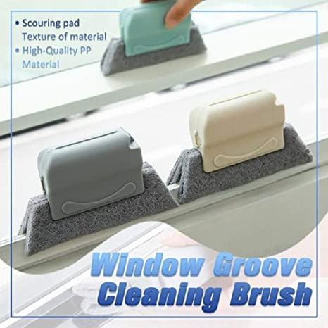 3Pcs Creative Groove Cleaning Brush Magic Window Door Track Cleaning Brush Space Groove Sliding Tools Dust Cleaner
