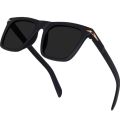 Matt Black Square Sunglasses For Men. 