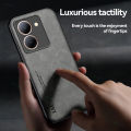 AnDyH For Vivo Y27 5G Phone Case Skin Feel Leather Soft Silicone All Inclusive Lens Cover Casing. 