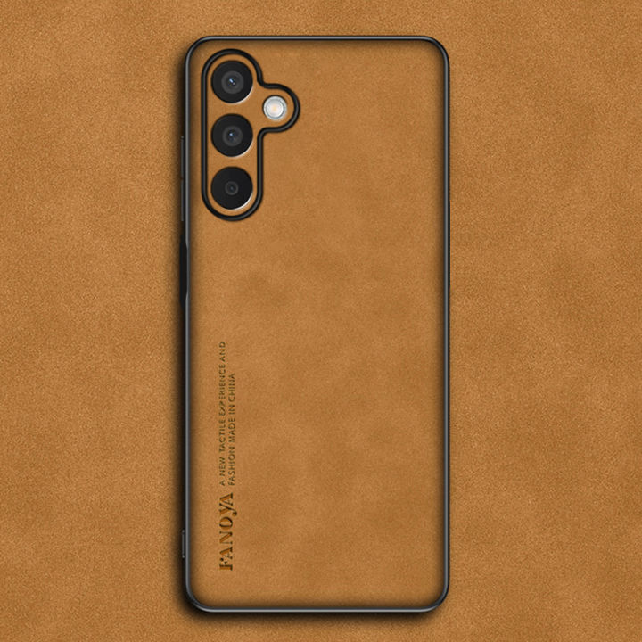 Vantime%20for%20Samsung%20Galaxy%20M15%205G%20PU%20Leather%20Case%20Lens%20Cover%20Matte%20Slim%20Back%20Shockproof%20Casing%20-%20Image%206