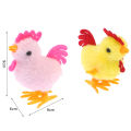 1PC Plush Wind Up Chicken Kids Educational Toy Clockwork Jumping Walking Chicks Toys EATOP. 