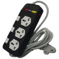 SILVERTEK ST-330 Surge Protector Power Strip Multiplug – 3-Port, 16A, 3000W Max, 3-Pin Universal Socket, 3M Cable, Individual Switches – Home & Office Use. 